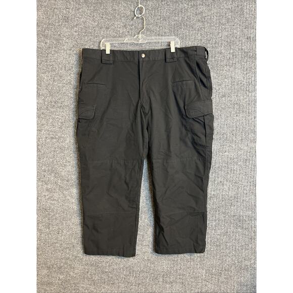 5.11 Tactical Mens Cargo Pants Size 44 Black Rip Stop Military Canvas Outdoor - Picture 1 of 11